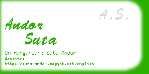 andor suta business card